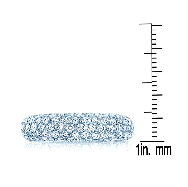 Diamond Pave Domed Ring In 14k Yellow Gold (1 Ctw)