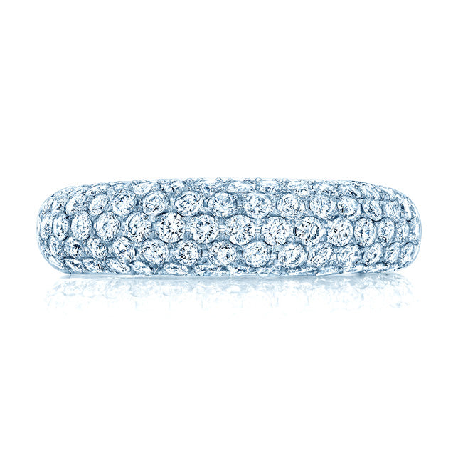 Diamond Pave Domed Ring In 14k Yellow Gold (1 Ctw)