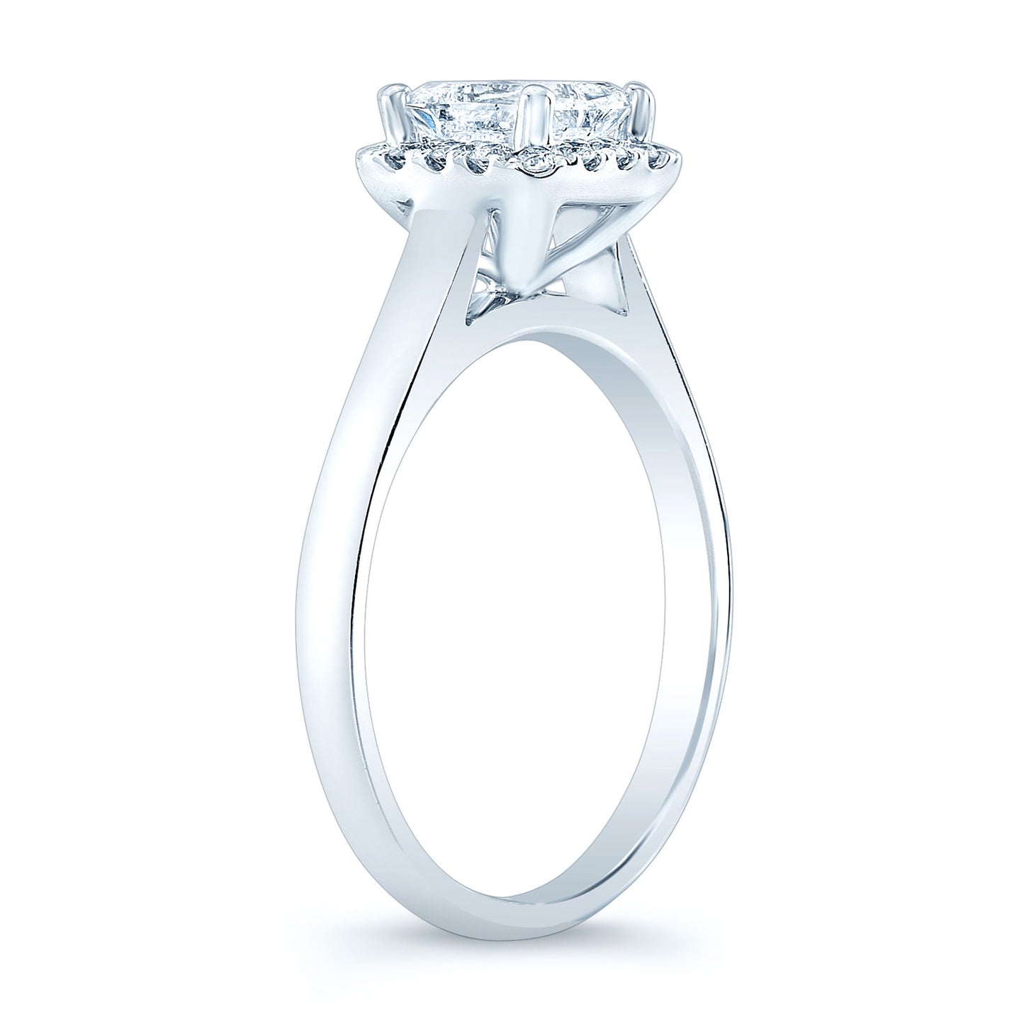 Princess Cut Wedding Set In 14k White Gold