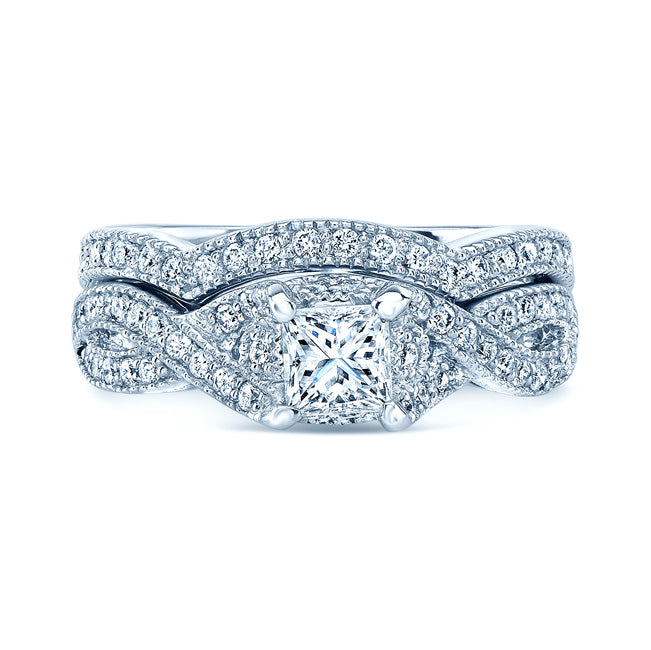 Diamond Bridal Set In 14k White Gold (1 Ct.tw.)