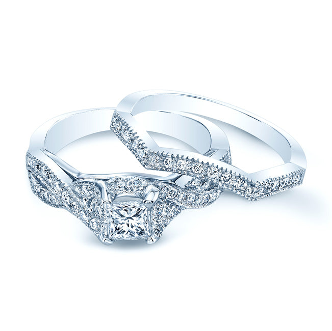 Diamond Bridal Set In 14k White Gold (1 Ct.tw.)
