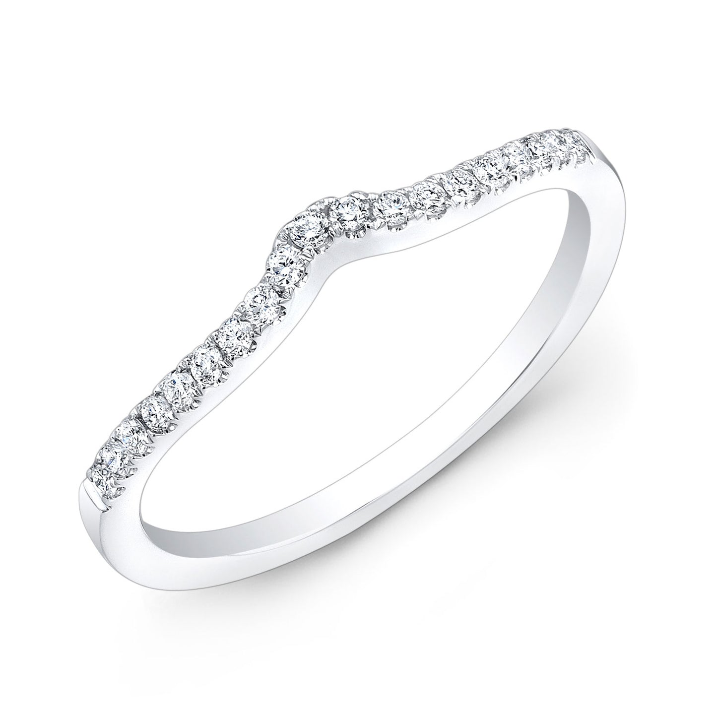 White Gold Ring Wedding Set in 14K White Gold | Carl K. Gumpert