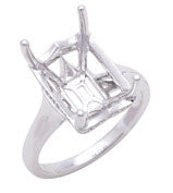 Rhodolite Garnet And Diamond Ring In 14k White Gold