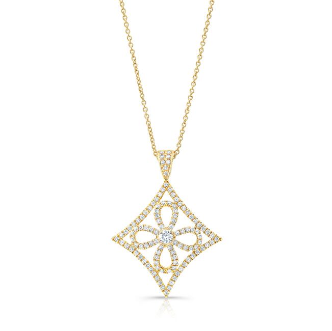 Diamond Pendant In 14k Yellow Gold (7/8 Ct. Tw.)