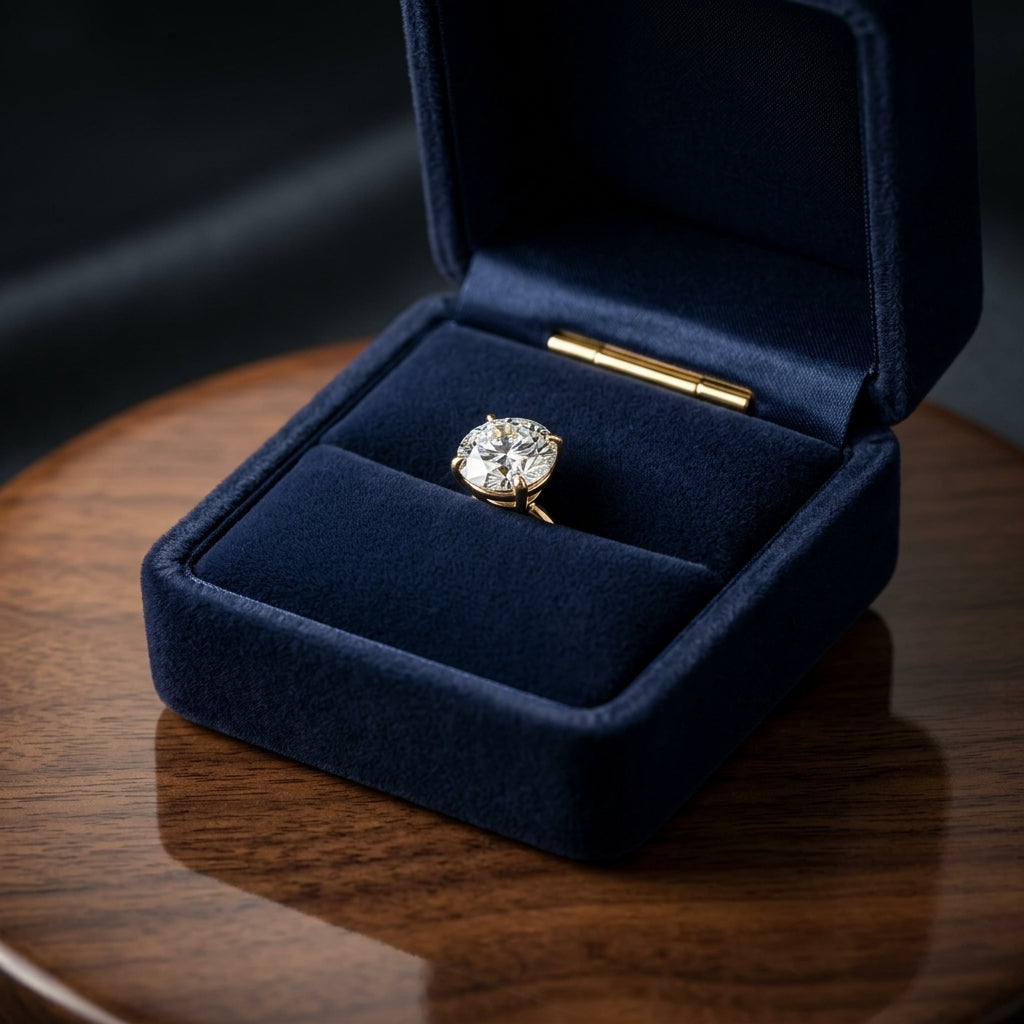 18k Yellow Gold 3-prong Round Brilliant Diamond Stud Earrings (0.75 Ct. T.w., Si1-si2 Clarity, H-i Color) — gift presentation