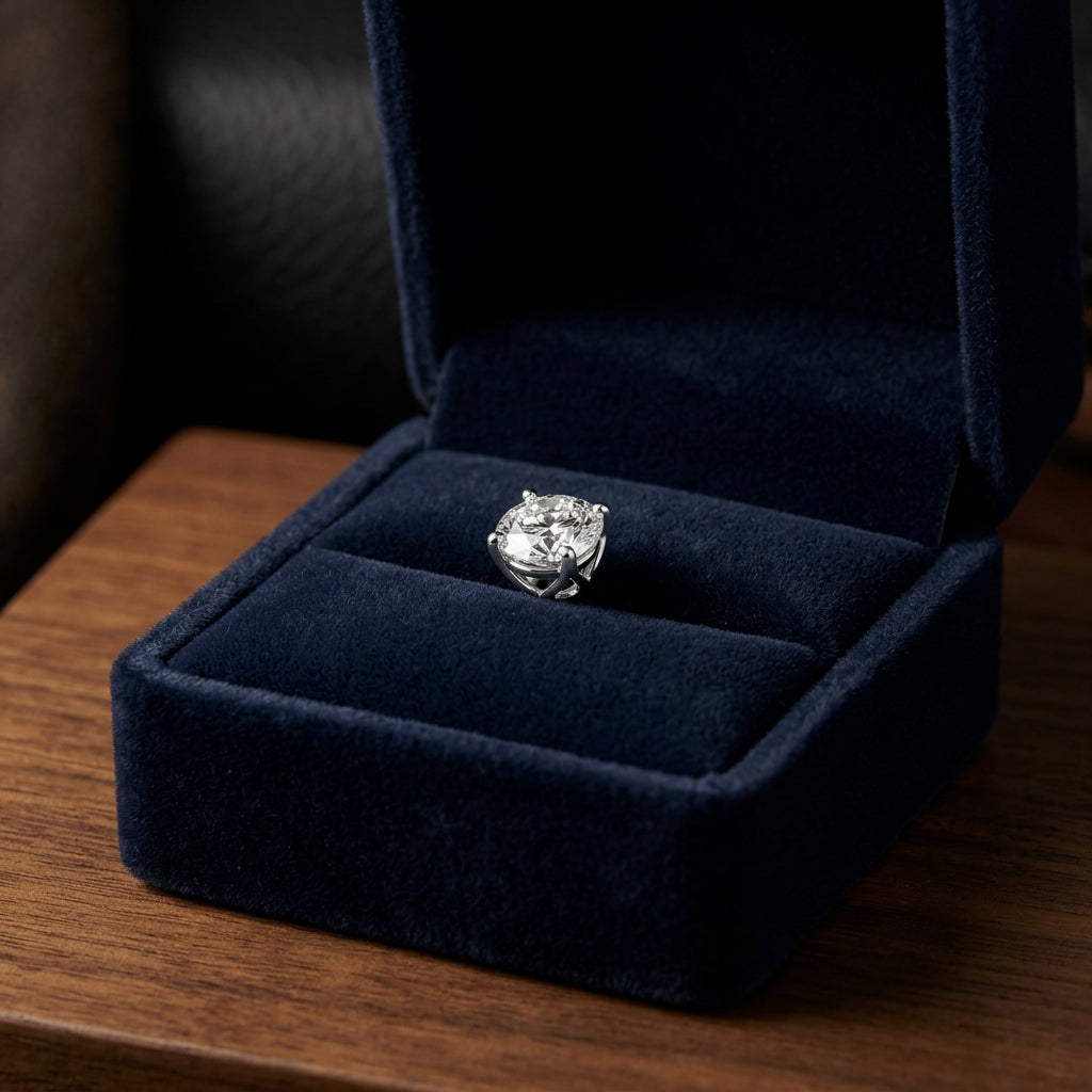 Diamond Stud Earrings In 14k White Gold (2ctw) — gift presentation
