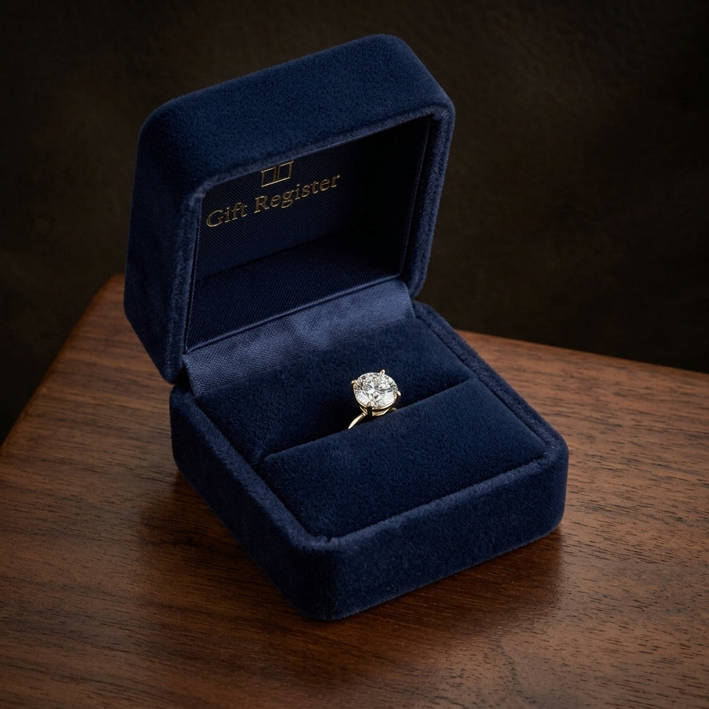 14k White Gold 4-prong Round Brilliant Diamond Stud Earrings (1.48 Ct. T.w., Vs1-vs2 Clarity, H-i Color) — gift presentation