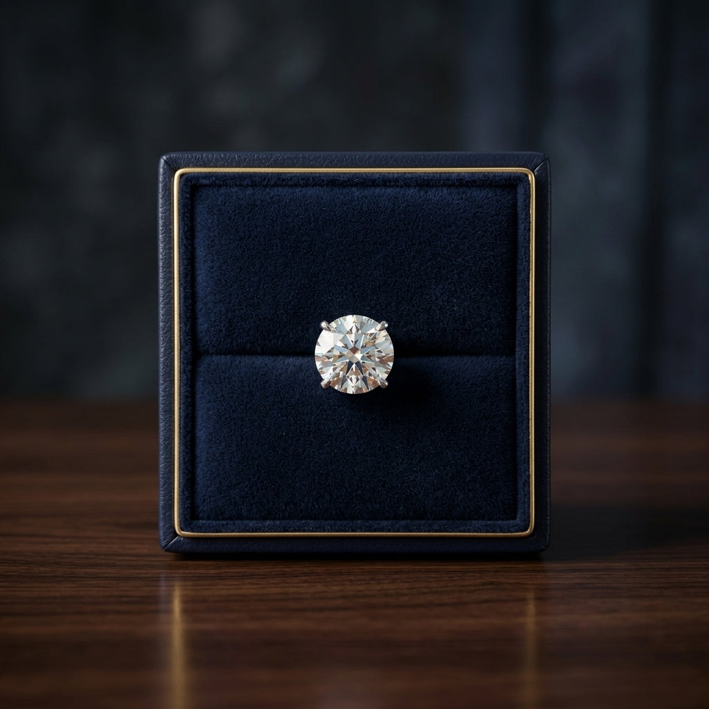 14k White Gold 4-prong Round Brilliant Diamond Stud Earrings (2.09 Ct. T.w., Vs1-vs2 Clarity, H-i Color) — gift presentation