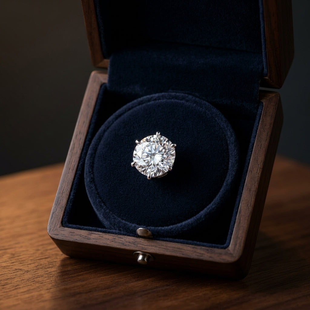 14k White Gold 6-prong Round Brilliant Diamond Stud Earrings (1.06 Ct. T.w., Vs1-vs2 Clarity, H-i Color) — gift presentation