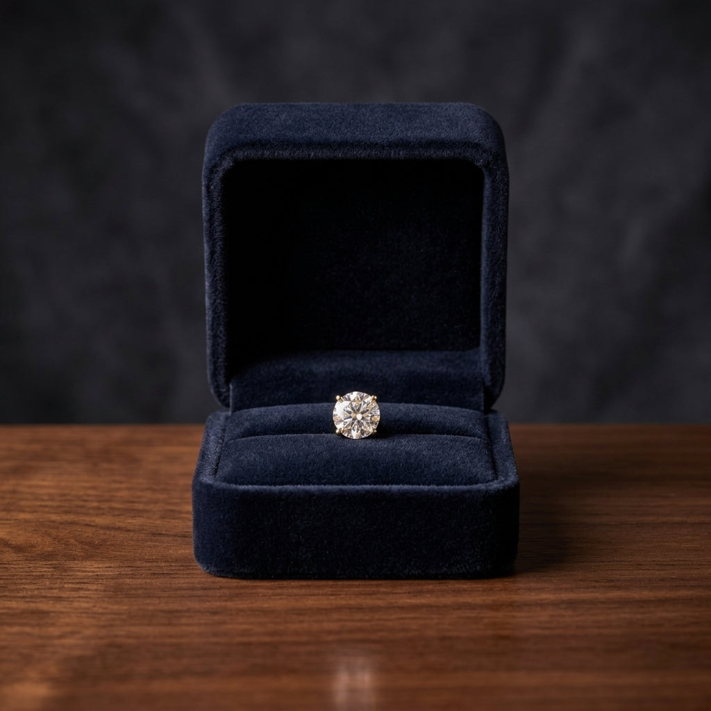 14k White Gold 8-prong Round Brilliant Diamond Stud Earrings (1.06 Ct. T.w., Vs1-vs2 Clarity, H-i Color) — gift presentation