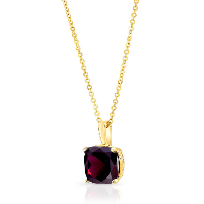 14ky Rhodolite Garnet Pendant