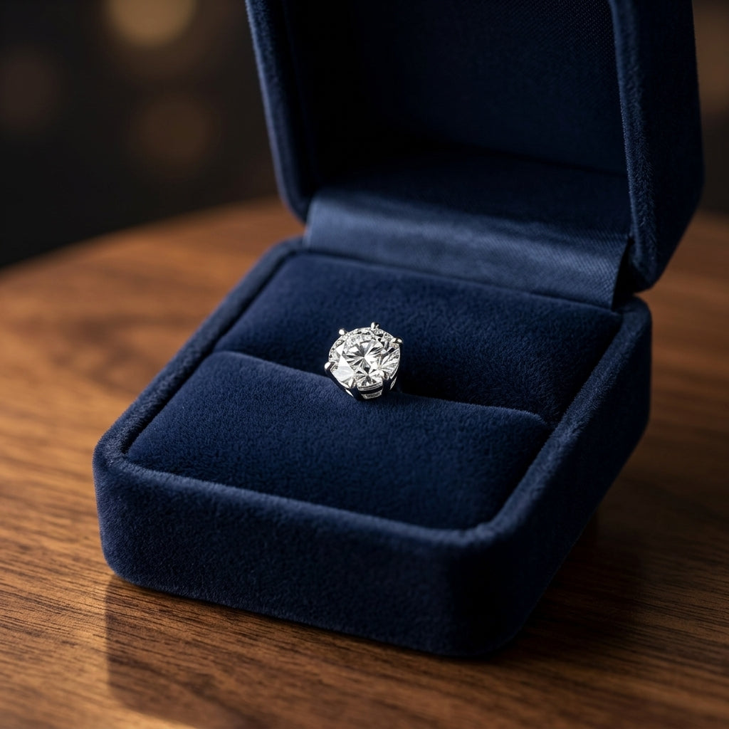 14k Yellow Gold 3-prong Round Brilliant Diamond Stud Earrings (1 Ct. T.w., Si1-si2 Clarity, H-i Color) — gift presentation