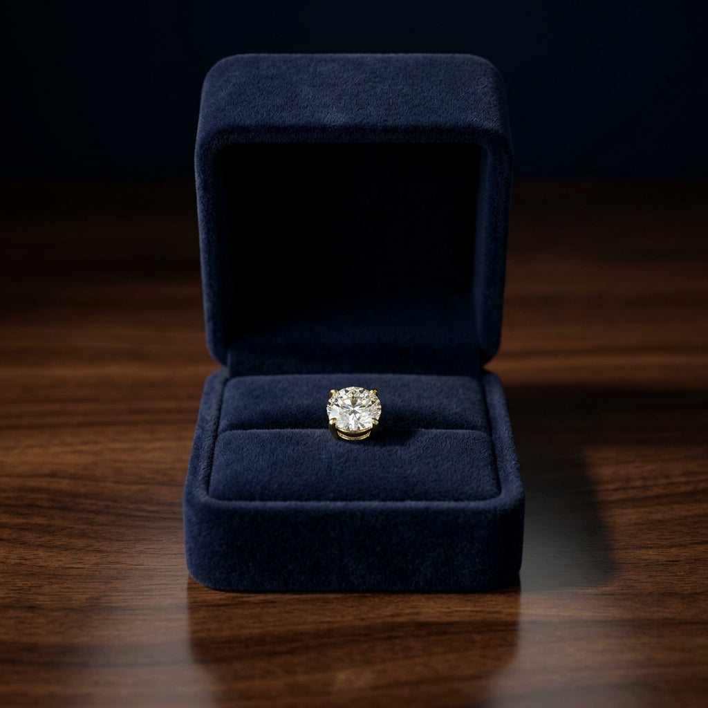 14k Yellow Gold 4-prong Round Brilliant Diamond Stud Earrings (1 Ct. T.w., Si1-si2 Clarity, H-i Color) — gift presentation