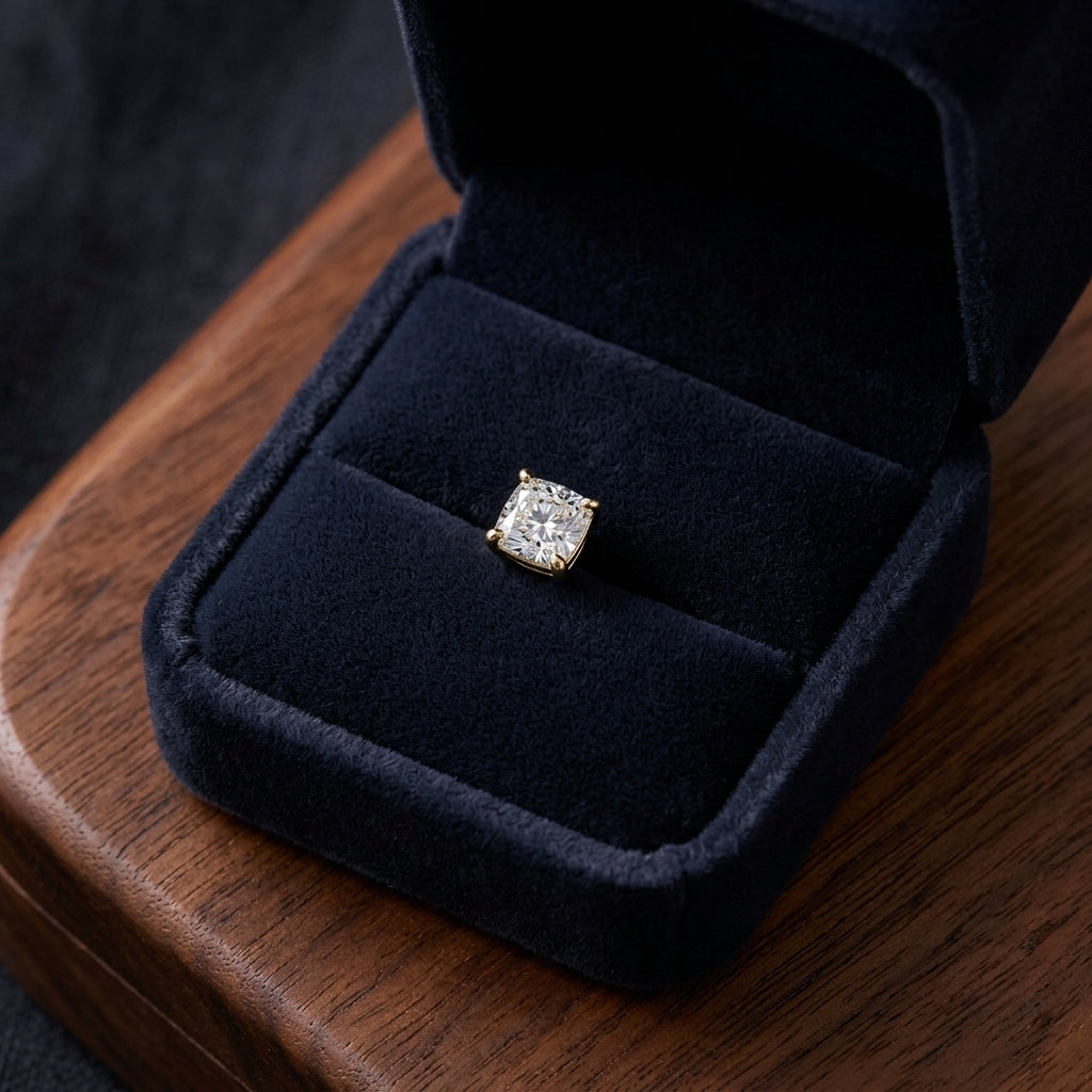 14k Yellow Gold 8-prong Round Brilliant Diamond Stud Earrings (1.48 Ct. T.w., Vs1-vs2 Clarity, H-i Color) — gift presentation