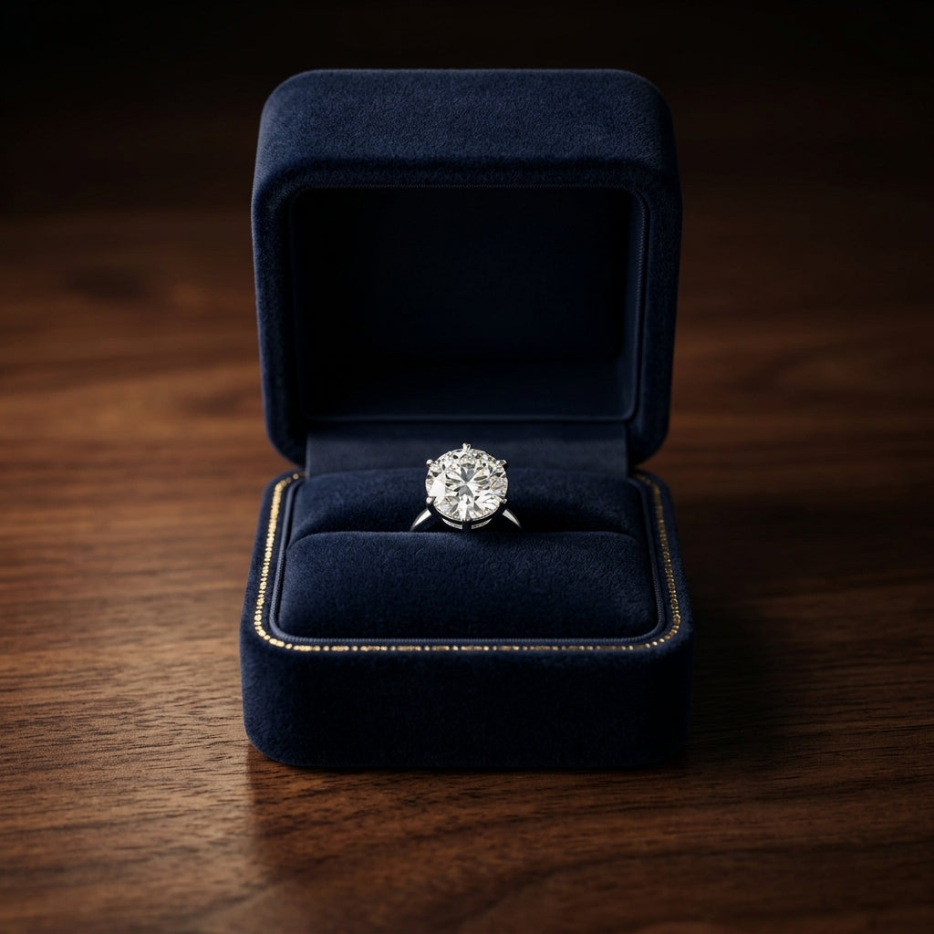 Platinum 3-prong Round Brilliant Diamond Stud Earrings (2.09 Ct. T.w., Si1-si2 Clarity, H-i Color) — gift presentation