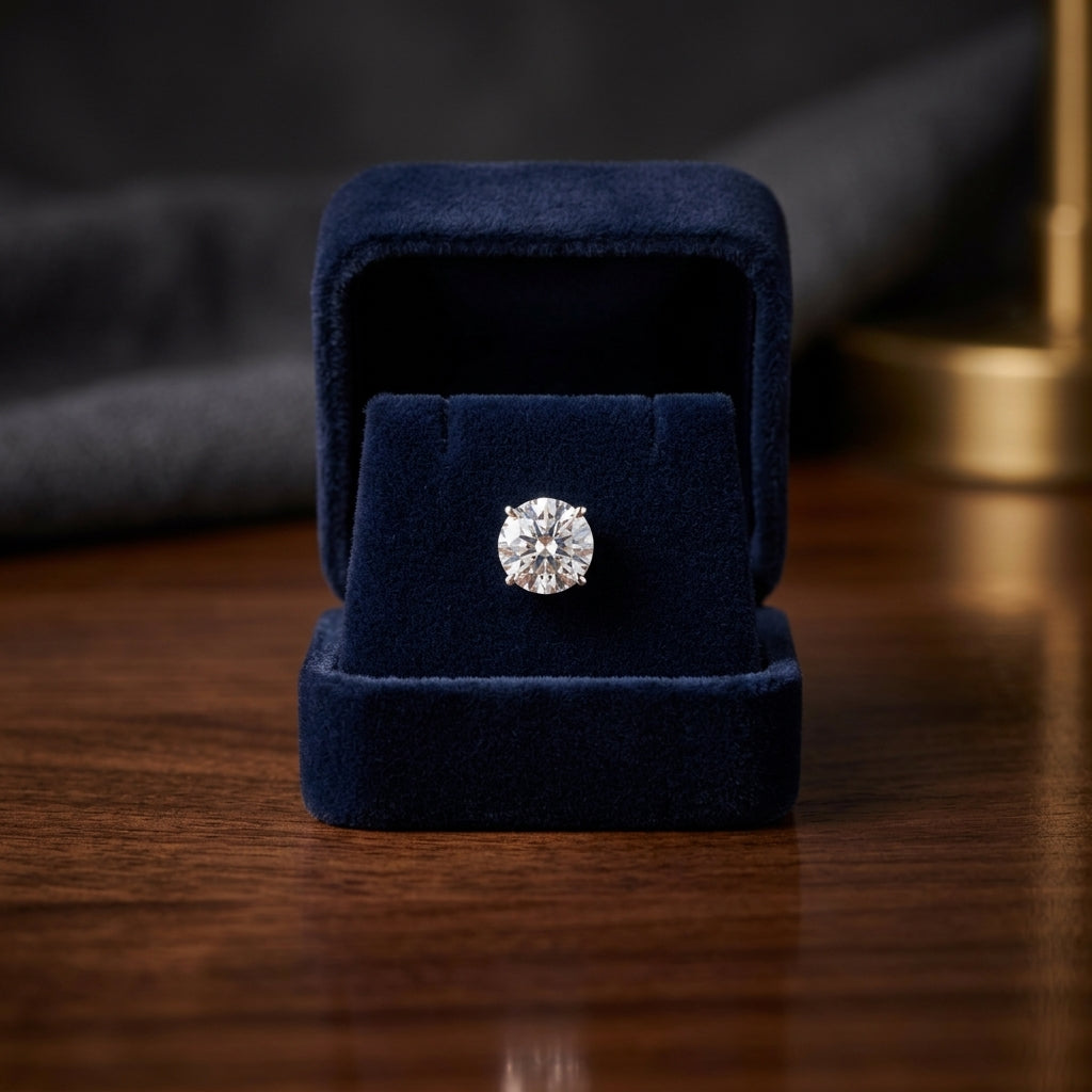 Platinum 8-prong Round Brilliant Diamond Stud Earrings (1.06 Ct. T.w., Vs1-vs2 Clarity, F-g Color) — gift presentation