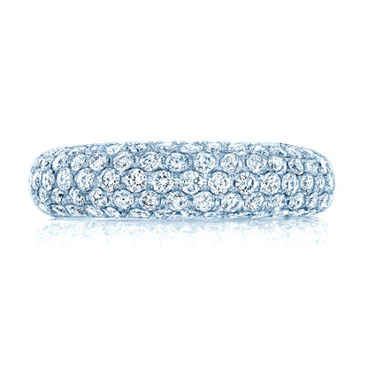 Diamond Pave Domed Ring In 14k Yellow Gold (1 Ctw)