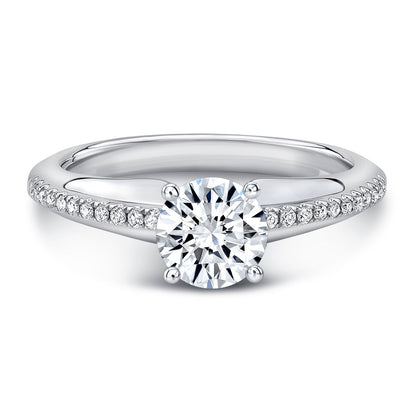 Diamond Engagement Ring In 14k White Gold (1.01ct J/vs2 Gia Rb Ctr)