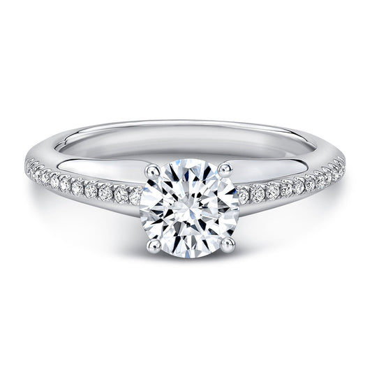 Diamond Engagement Ring In 14k White Gold (1.01ct J/vs2 Gia Rb Ctr)