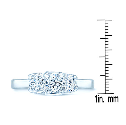 3 Stone Brilliant Cut Diamond Band (1 Ct. Tw.)