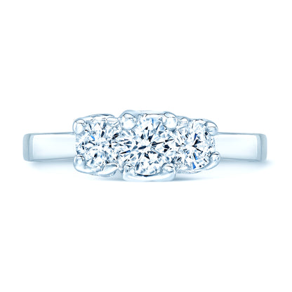 3 Stone Brilliant Cut Diamond Band (1 Ct. Tw.)
