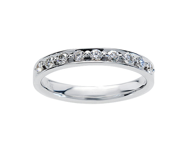 Pave Diamond Ring in 14K White Gold 1/4 Ctw | Carl K. Gumpert