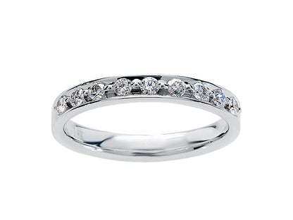 Pave Diamond Ring in 14K White Gold 1/4 Ctw | Carl K. Gumpert