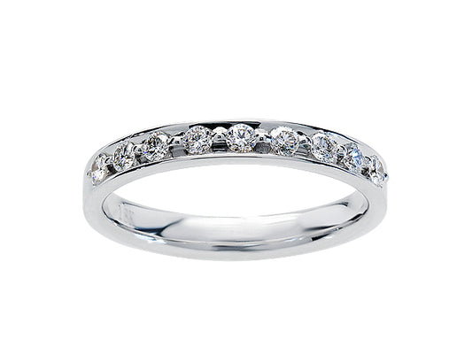 Pave Diamond Ring in 14K White Gold 1/4 Ctw | Carl K. Gumpert