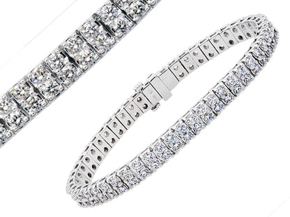 14k White Gold And 7ctw Diamonds Bracelet Ring