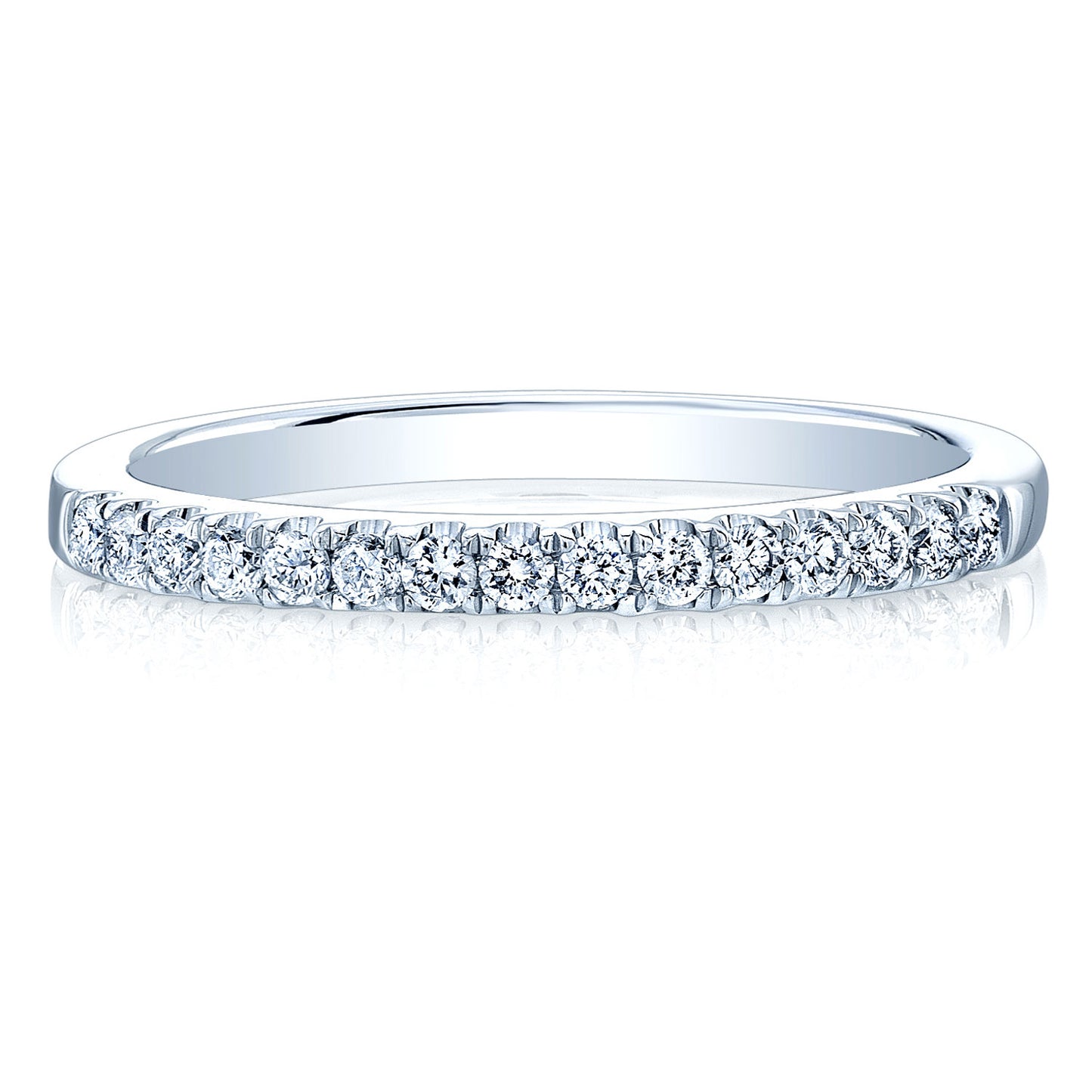 Diamond Pave Universal Band in 14K White Gold | Carl K. Gumpert