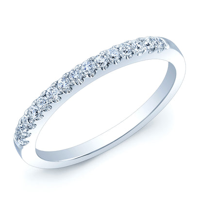Diamond Pave Universal Band in 14K White Gold | Carl K. Gumpert