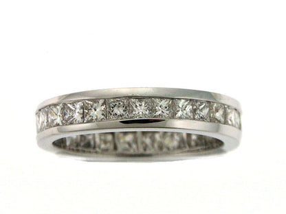 Princess Diamond Eternity Ring In 18k White Gold (1.85 Ct. Tw.)