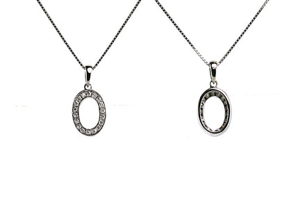 Diamond & 18k White Gold Pendant