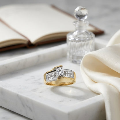 Diamond Ring In Two Tone 18k Gold (1-1/10 Ct.tw.) — atelier still life