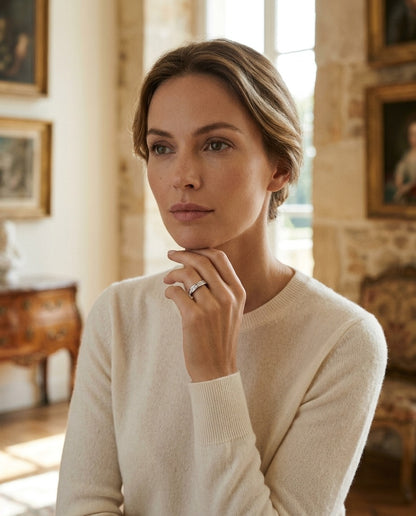 Princess Diamond Eternity Ring In 18k White Gold (1.85 Ct. Tw.) — portrait full