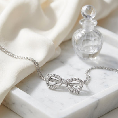 Diamond Sunglasses Pendant In 18k White Gold — atelier still life