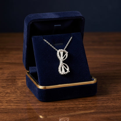 Diamond Sunglasses Pendant In 18k White Gold — gift presentation