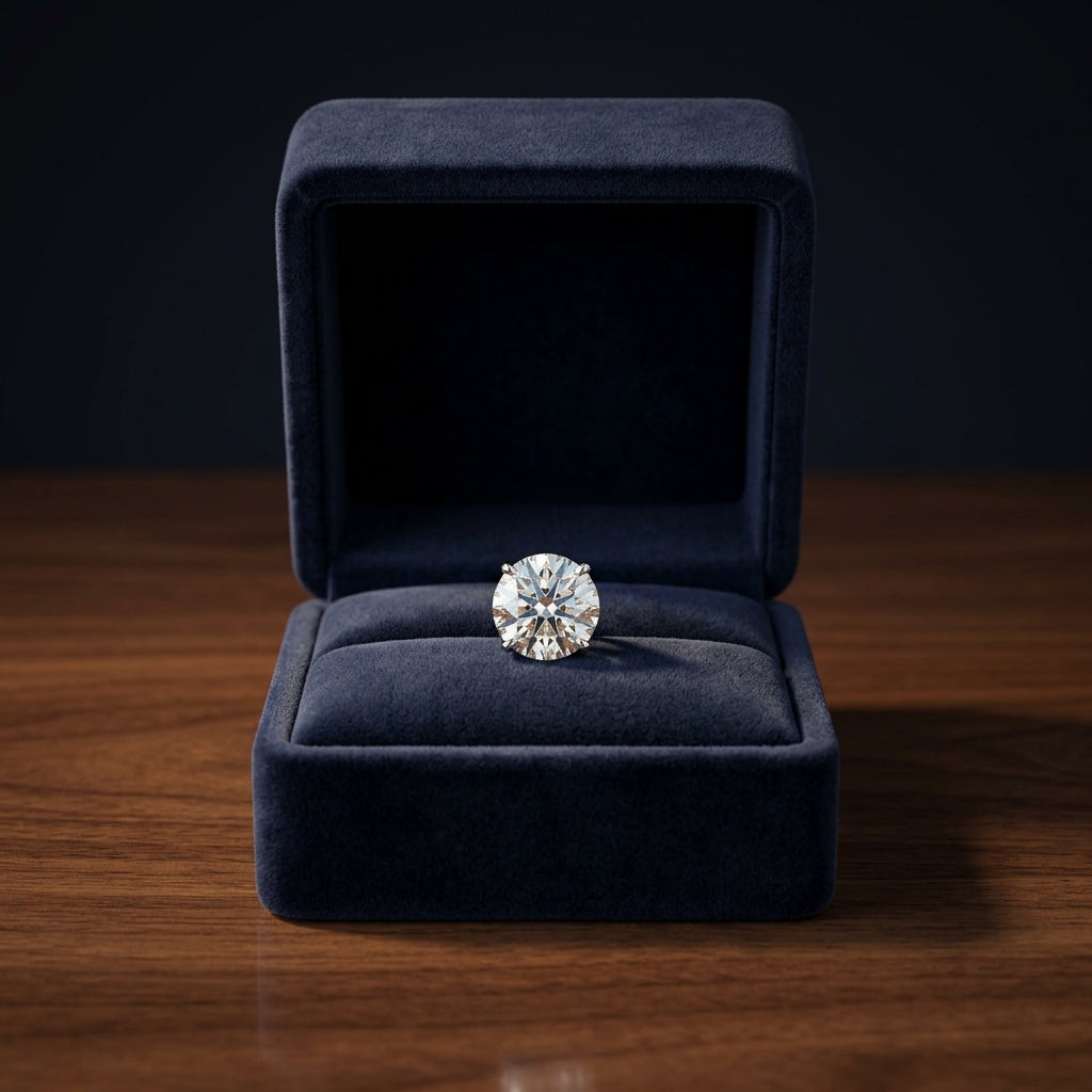 18k White Gold 3-prong Round Brilliant Diamond Stud Earrings (0.75 Ct. T.w., Si1-si2 Clarity, J-k Color) — gift presentation