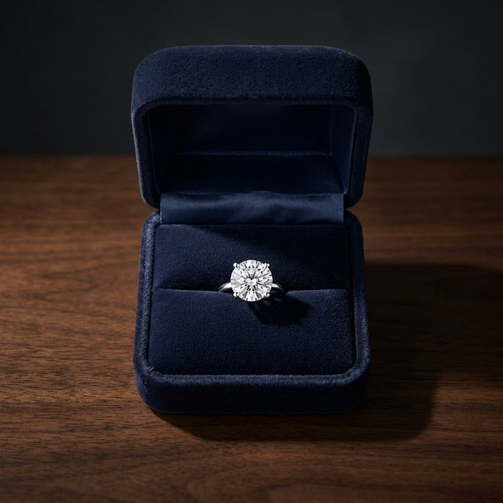18k White Gold 3-prong Round Brilliant Diamond Stud Earrings (1.06 Ct. T.w., Vs1-vs2 Clarity, F-g Color) — gift presentation