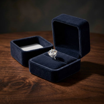 18k White Gold 3-prong Round Brilliant Diamond Stud Earrings (1 Ct. T.w., Si1-si2 Clarity, J-k Color) — gift presentation