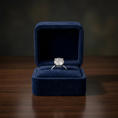 18k White Gold 4-prong Round Brilliant Diamond Stud Earrings (0.75 Ct. T.w., Si1-si2 Clarity, J-k Color) — gift presentation
