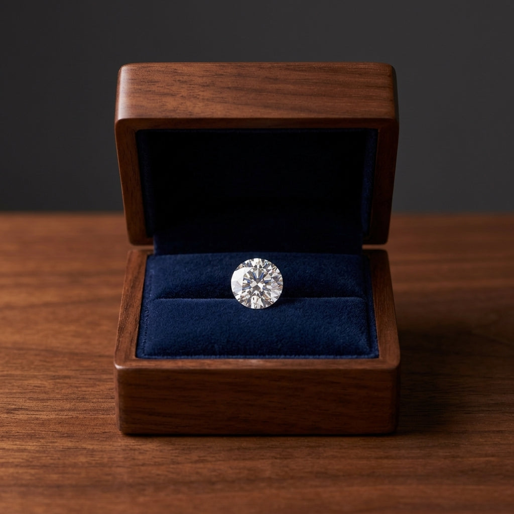 18k White Gold Bezel Set Round Brilliant Diamond Stud Earrings (0.75 Ct. T.w., Vs1-vs2 Clarity, F-g Color) — gift presentation