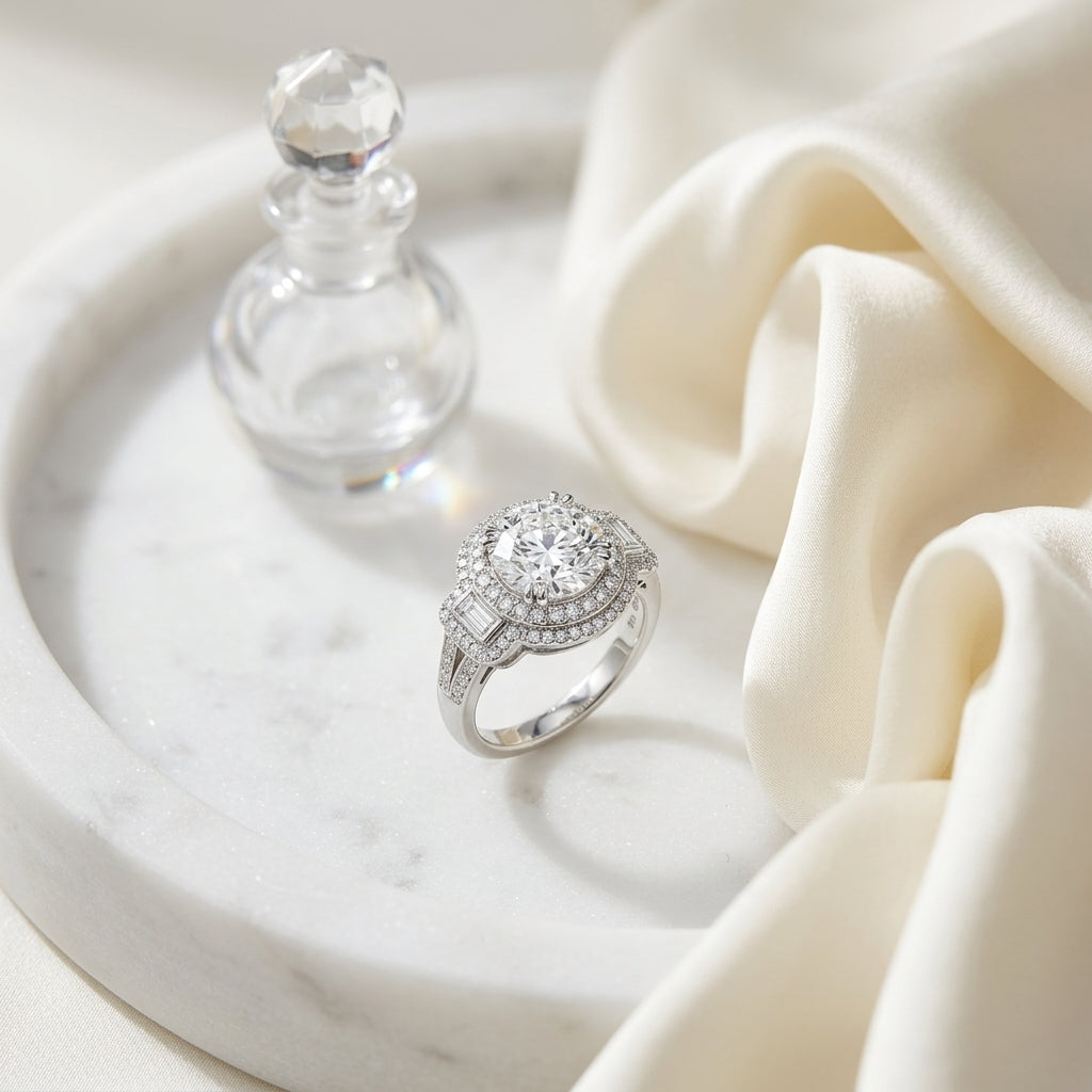 18k White Gold Bezel Set Round Brilliant Diamond Stud Earrings (1.06 Ct. T.w., Vs1-vs2 Clarity, F-g Color) — atelier still life
