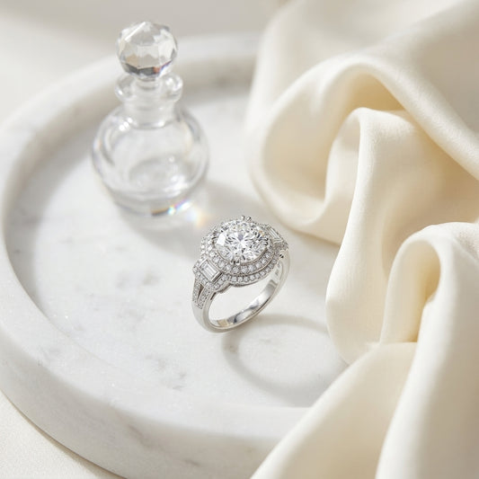 18k White Gold Bezel Set Round Brilliant Diamond Stud Earrings (1.06 Ct. T.w., Vs1-vs2 Clarity, F-g Color) — atelier still life