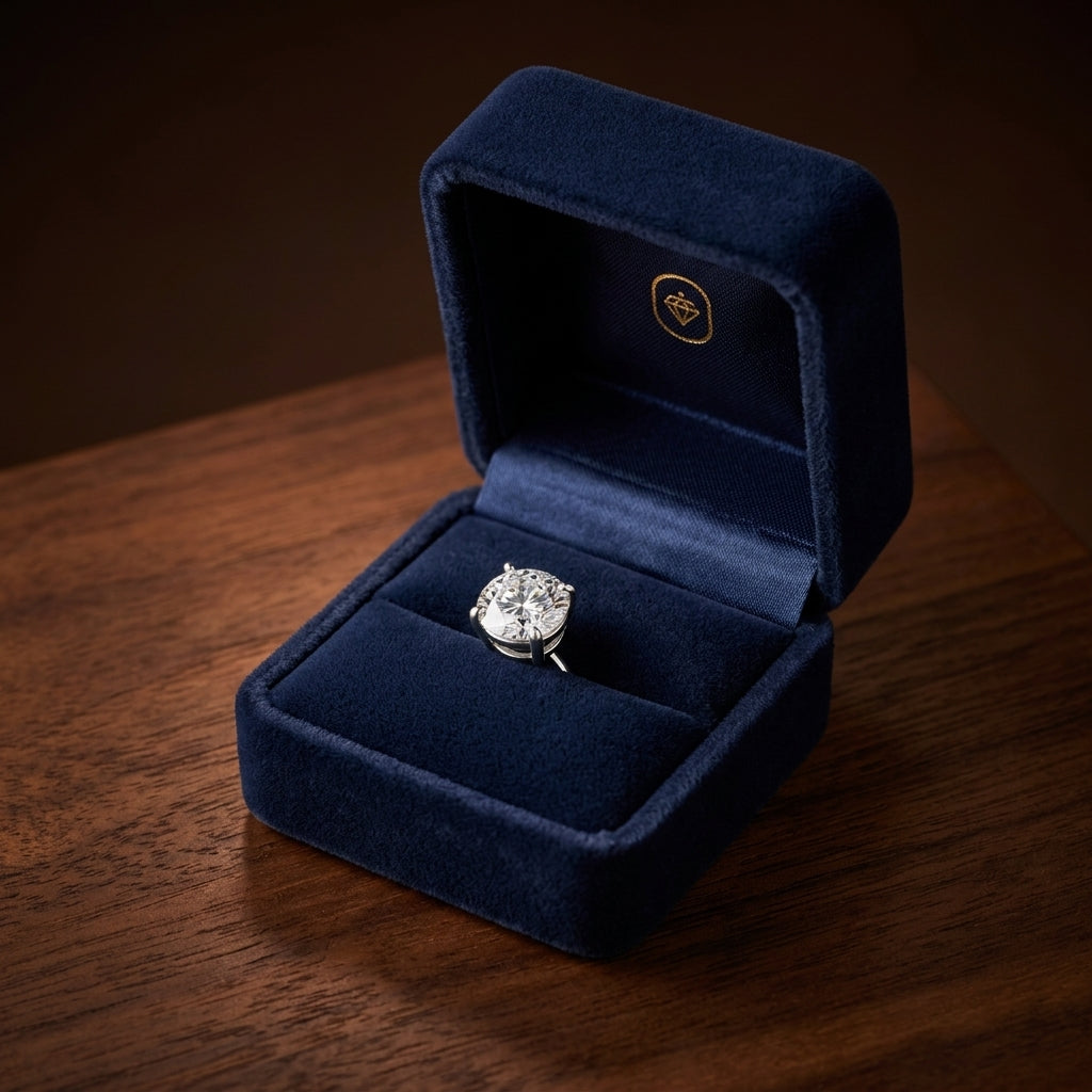 18k White Gold Bezel Set Round Brilliant Diamond Stud Earrings (2.09 Ct. T.w., Vs1-vs2 Clarity, H-i Color) — gift presentation