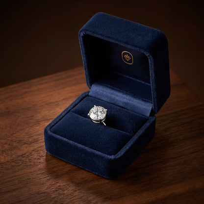 18k White Gold Bezel Set Round Brilliant Diamond Stud Earrings (2.09 Ct. T.w., Vs1-vs2 Clarity, H-i Color) — gift presentation