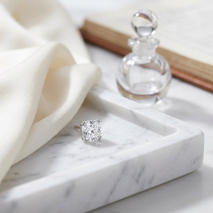 18k White Gold 8-prong Round Brilliant Diamond Stud Earrings (0.75 Ct. T.w., Si1-si2 Clarity, J-k Color) — atelier still life