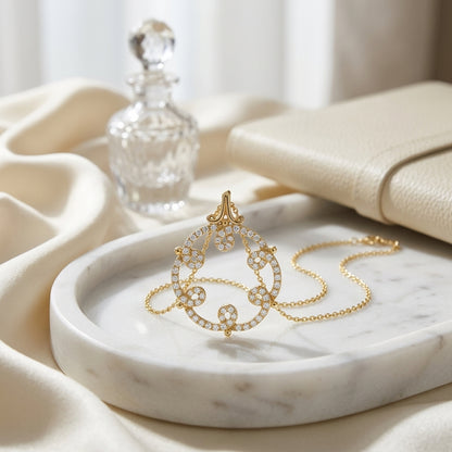 Diamond Fashion Pendant In 18k Yellow Gold — atelier still life