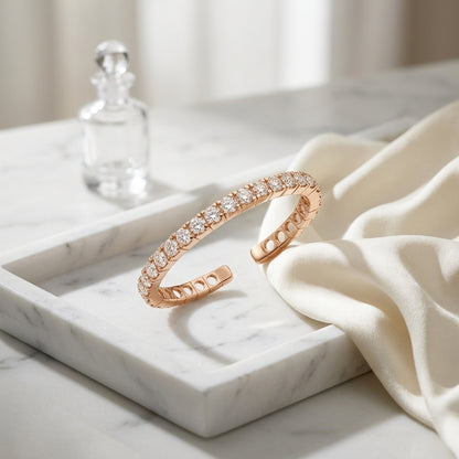 Diamond Flexible Cuff Bracelet In 18k Yellow Gold — atelier still life