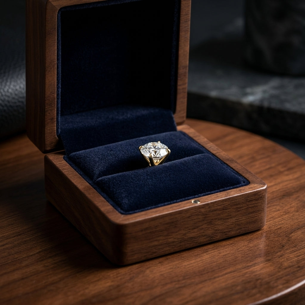 18k Yellow Gold 3-prong Round Brilliant Diamond Stud Earrings (1 Ct. T.w., Si1-si2 Clarity, J-k Color) — gift presentation